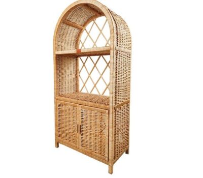 CandyOwl wicker cabinet / cupboard with doors in a NATURAL color