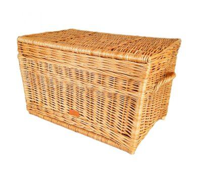 CandyOwl wicker chest/coffer in NATURAL color. 50 cm (19.7in.) size. Unpainted!